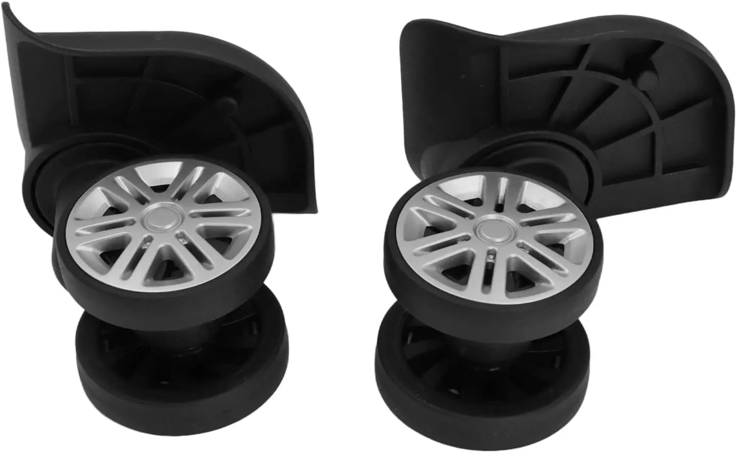 1 Pair Luggage Suitcase Wheels, Smooth Quiet Bearing Wheel With Repair Parts Set, Trunk Universal Caster Spare Part Replacement for Luggage Suitcase Trolley