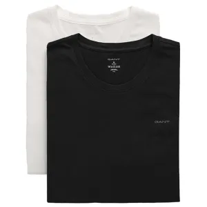 2-Pack Classic Logo Crew-Neck T-Shirts, Black/White