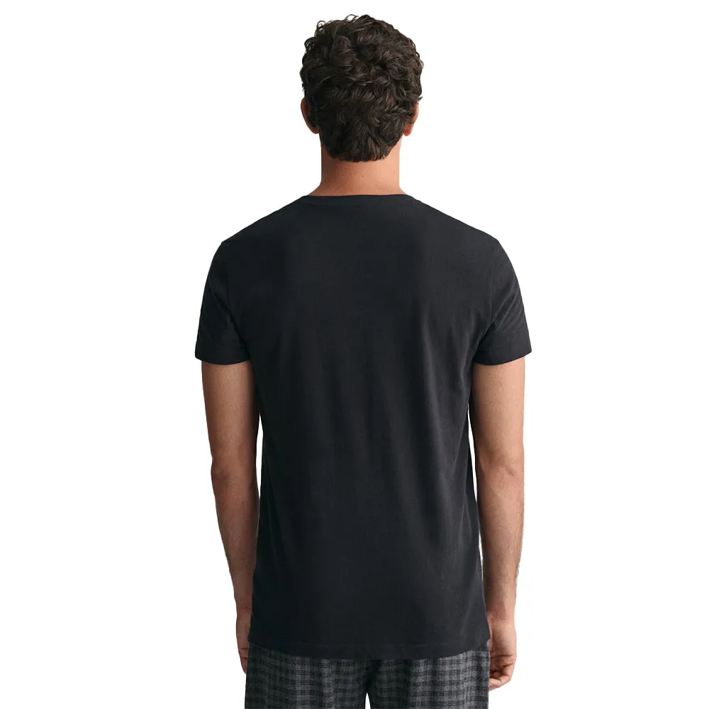2-Pack Classic Logo Crew-Neck T-Shirts, Black/White
