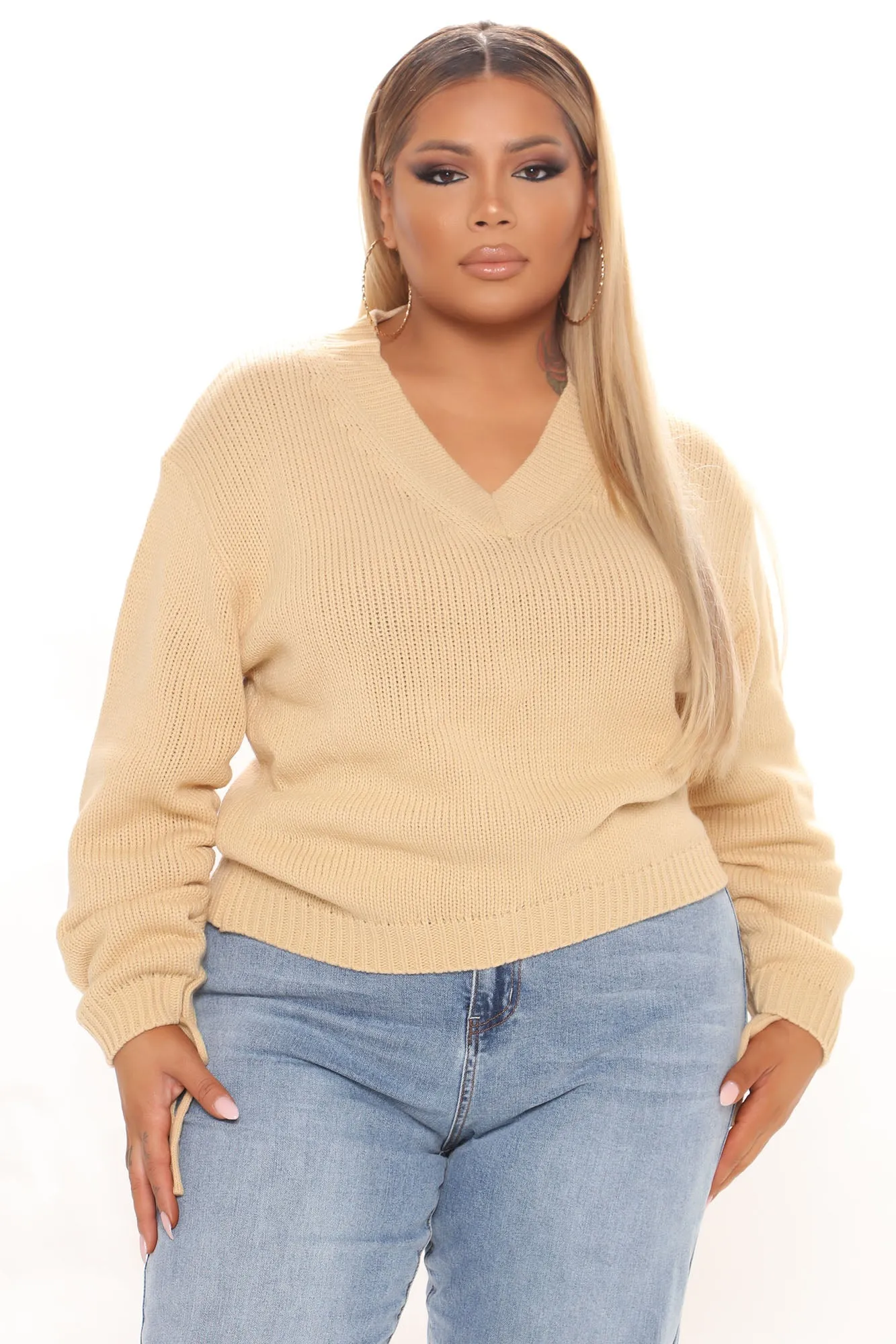 Alyssa Knit Pullover Sweater - Yellow
