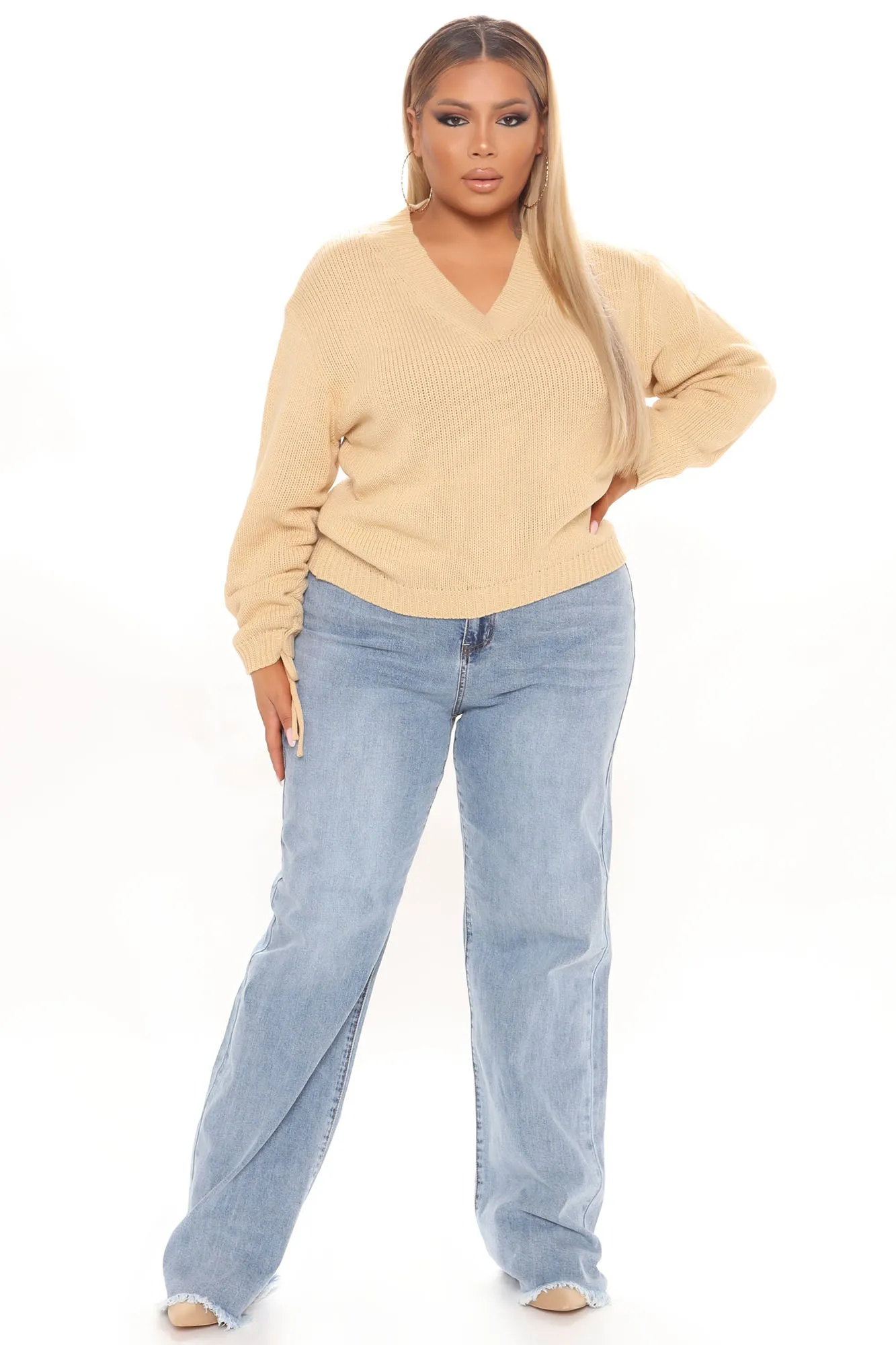 Alyssa Knit Pullover Sweater - Yellow
