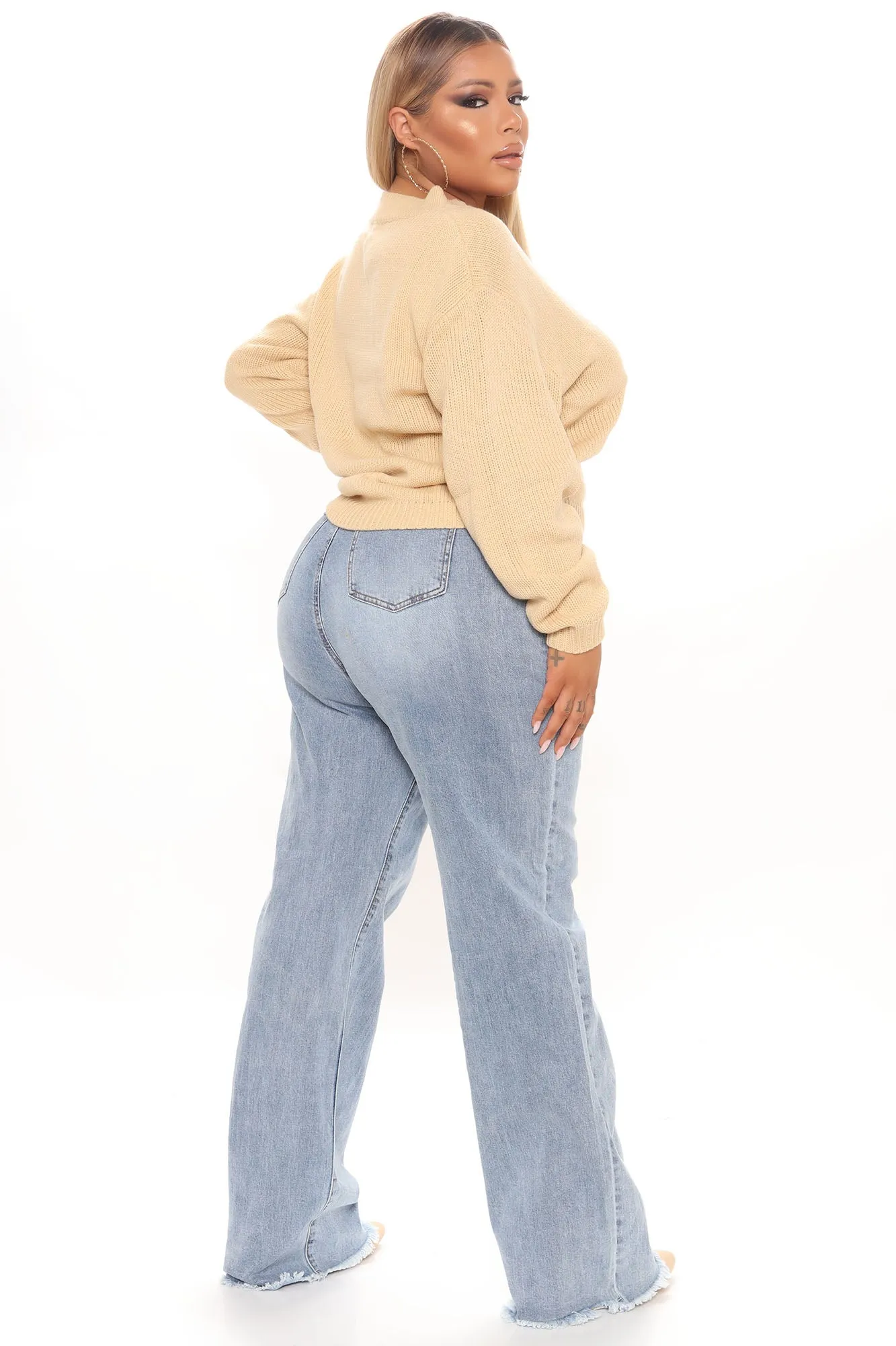 Alyssa Knit Pullover Sweater - Yellow