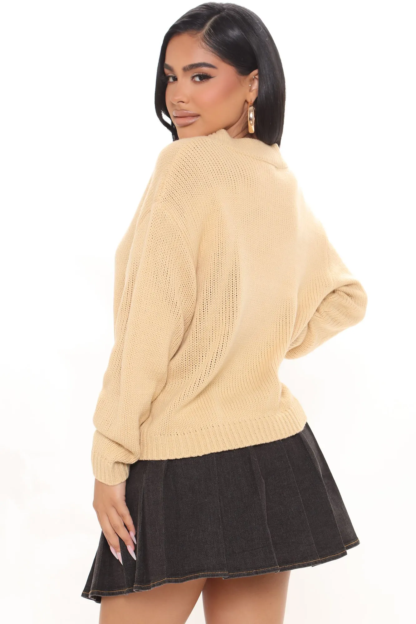 Alyssa Knit Pullover Sweater - Yellow