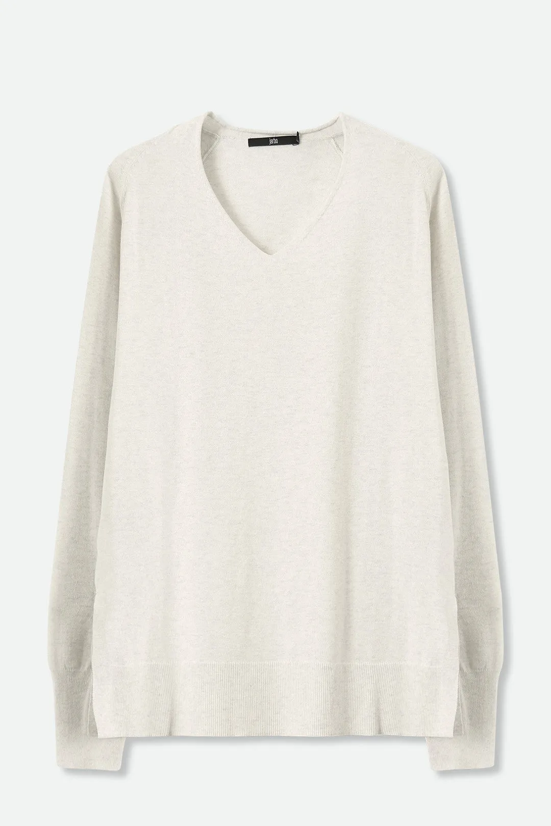 AVERY V NECK TUNIC IN DOUBLE KNIT PIMA COTTON