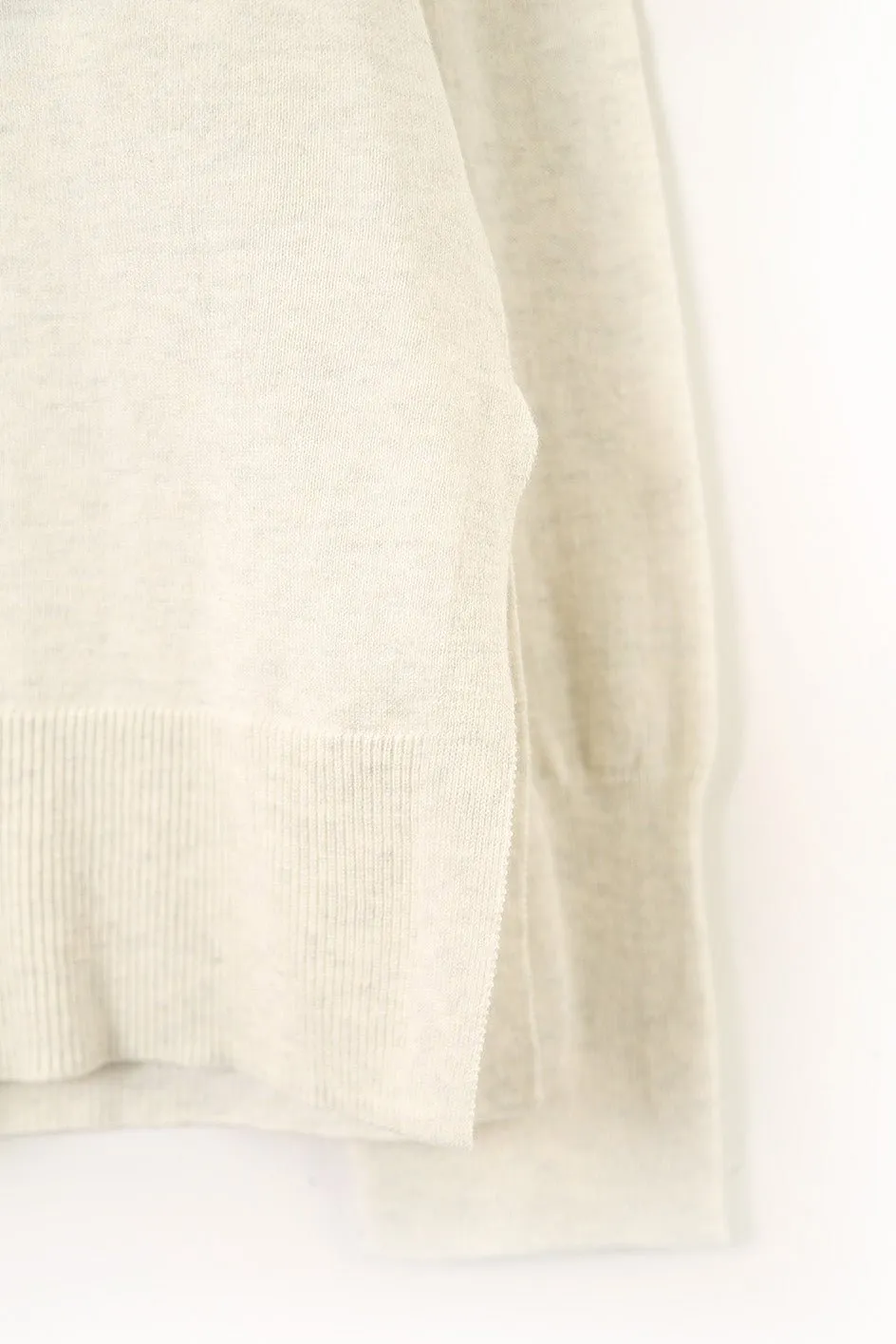 AVERY V NECK TUNIC IN DOUBLE KNIT PIMA COTTON