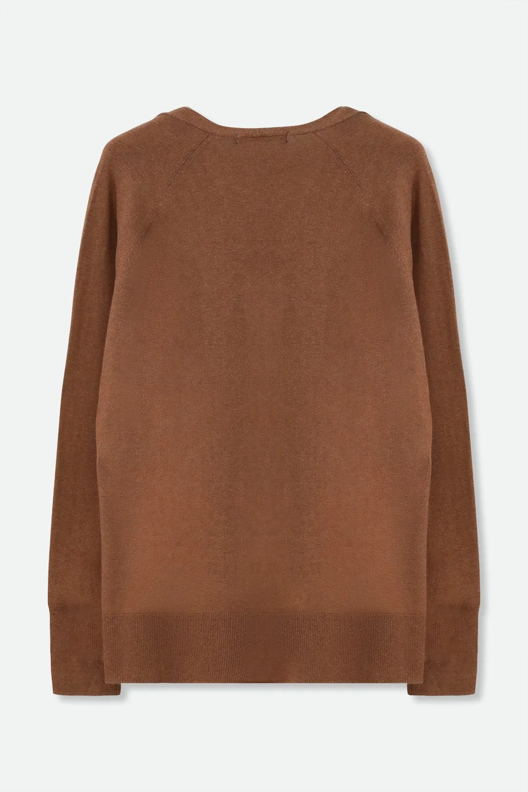 AVERY V NECK TUNIC IN DOUBLE KNIT PIMA COTTON
