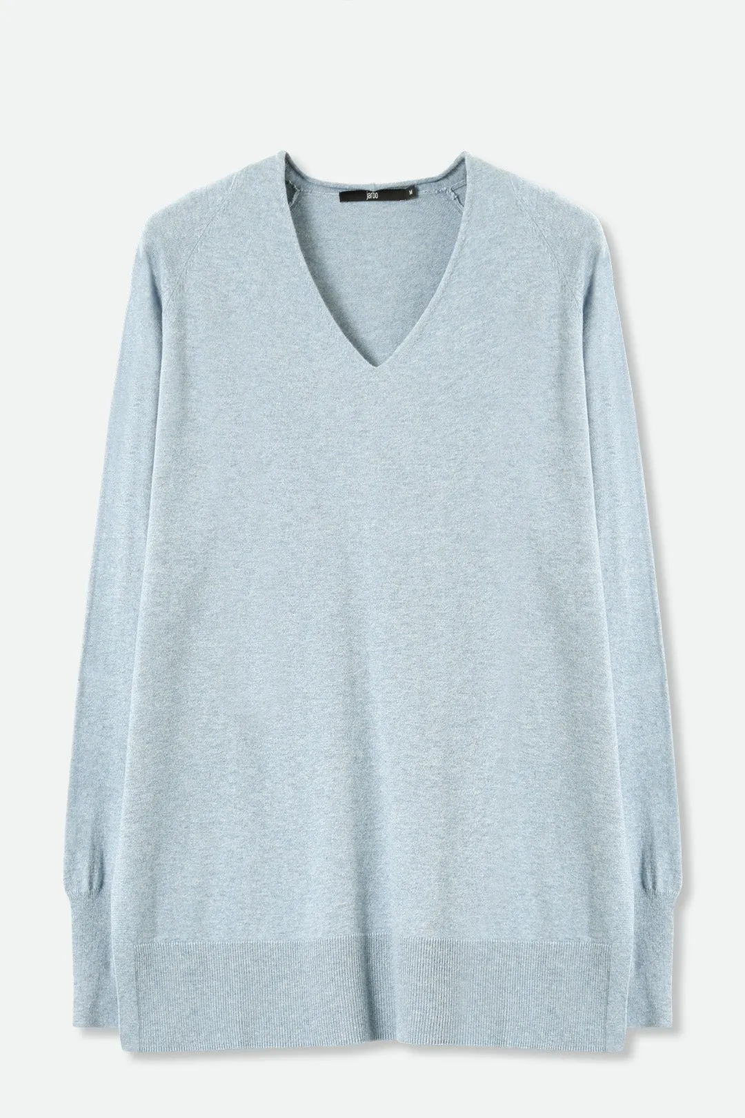 AVERY V NECK TUNIC IN DOUBLE KNIT PIMA COTTON