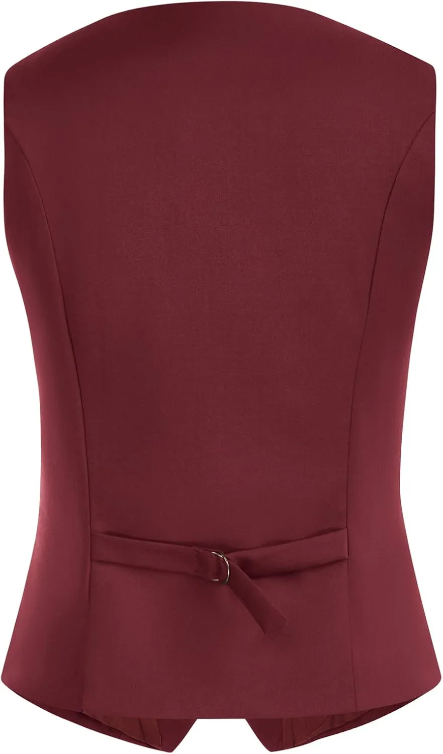 Belle Poque Women Double Breasted Waistcoat Vintage Lapel Collar Vest Coat with 2 Pockets