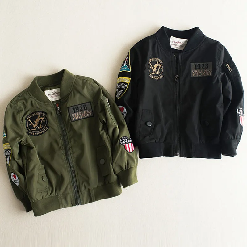 Boys Bomber Jacket Trendy Colors