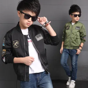 Boys Bomber Jacket Trendy Colors