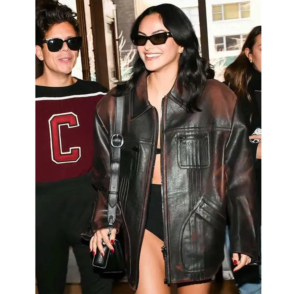 Camila Mendes New York Fashion Leather Jacket