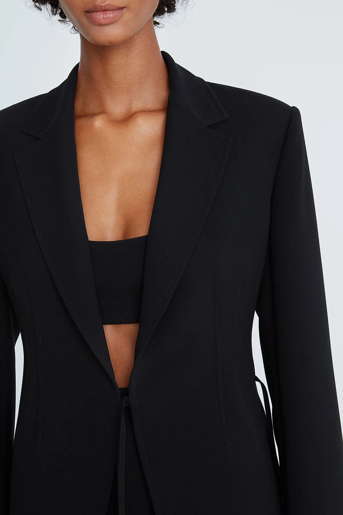 Carolyn Crepe Tailored Blazer