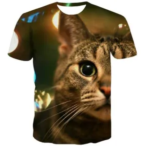 Cat T shirts Men Animal Tshirts Casual Lovely Tshirts Novelty Harajuku Tshirt Printed Hip Hop Tshirt Anime Short Sleeve Hip hop