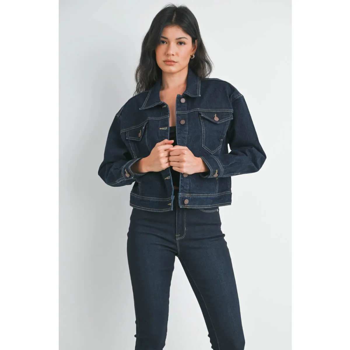 Classic Dark Denim Jacket