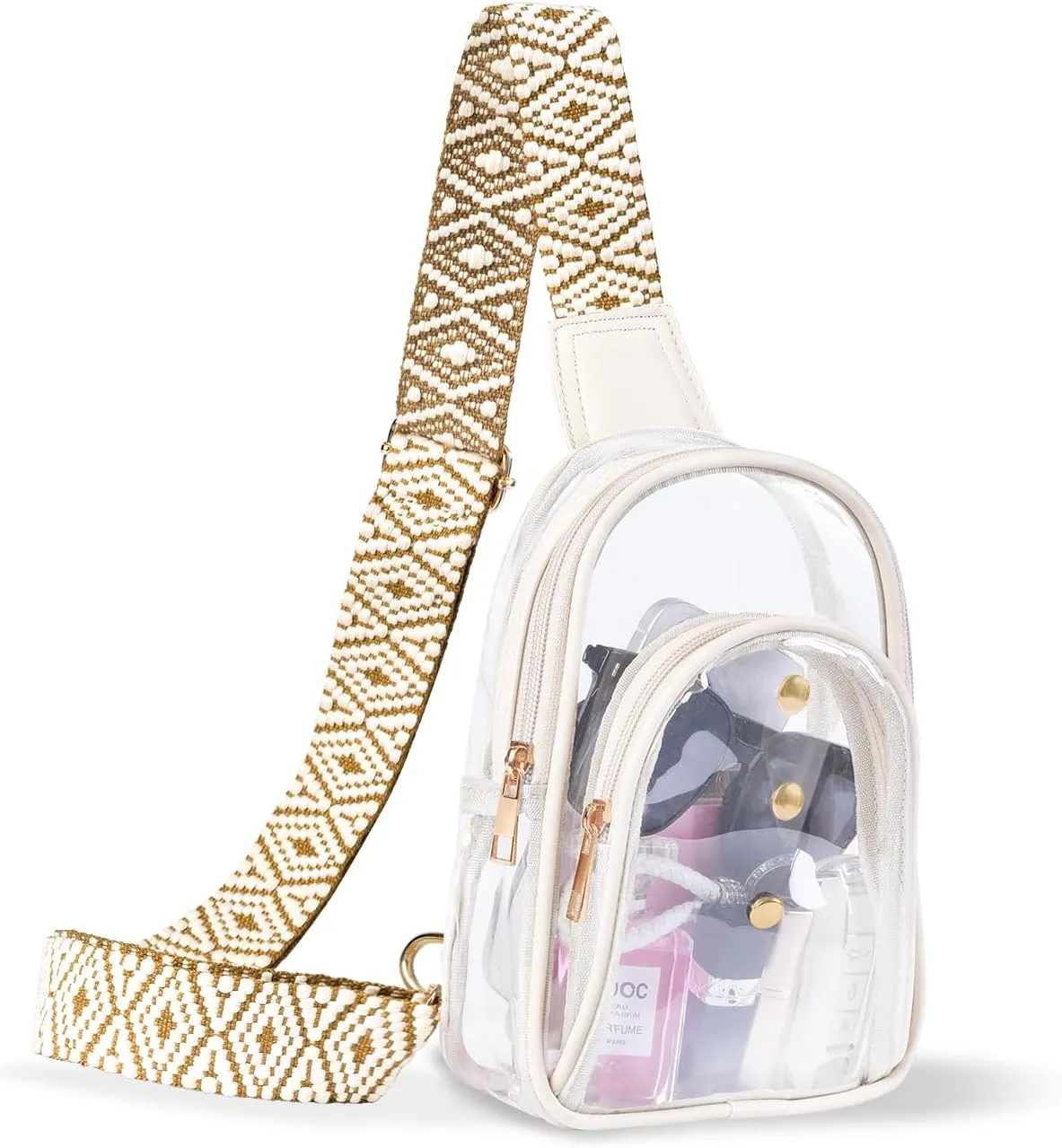 Clear Sling Bag for Stadium Events, Crossbody Bag for Women - Stadium Approved