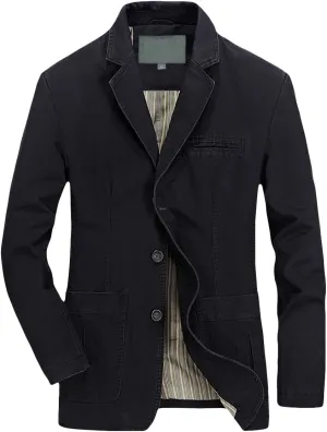 Cloudstyle Mens Casual 2 Buttons Slim Fit Jacket Lightweight Formal Business Blazer Sport Coat