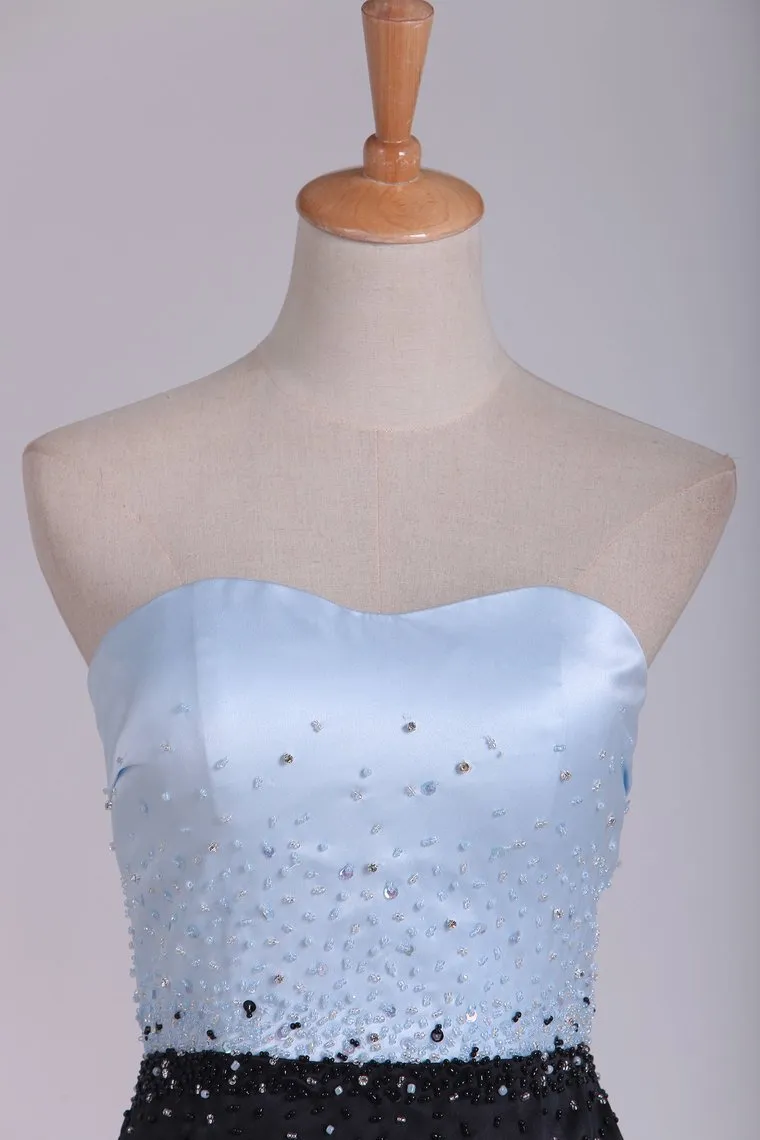 Column Sweetheart Cocktail Dresses With Beading Short/Mini