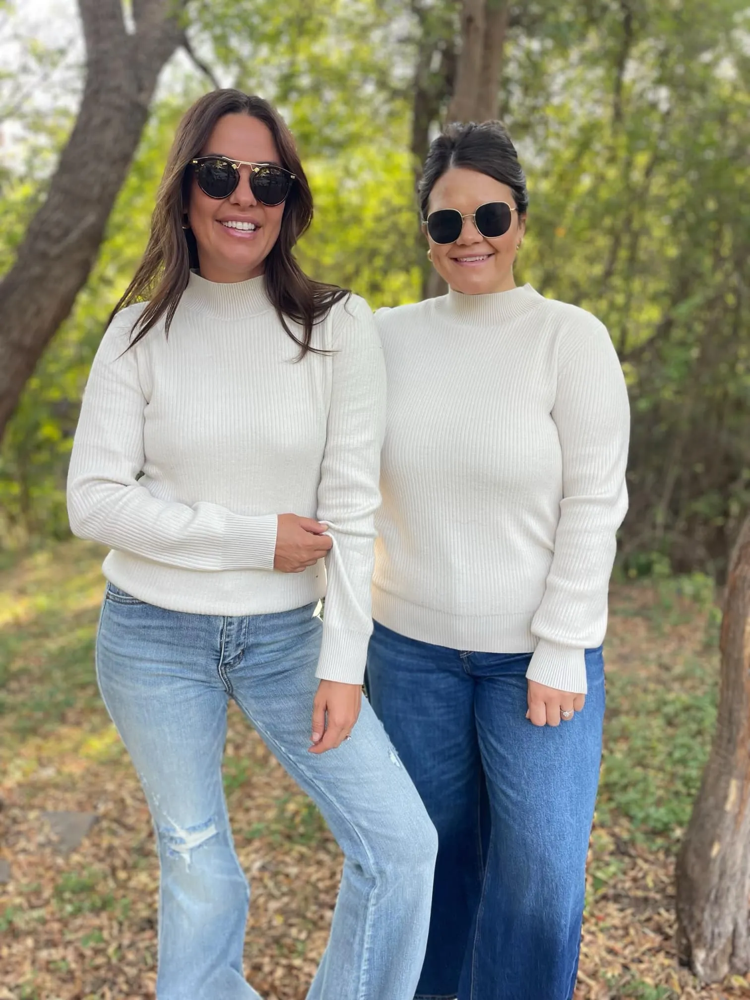 Cuddle Up Fleece Lined Sweater in Beige