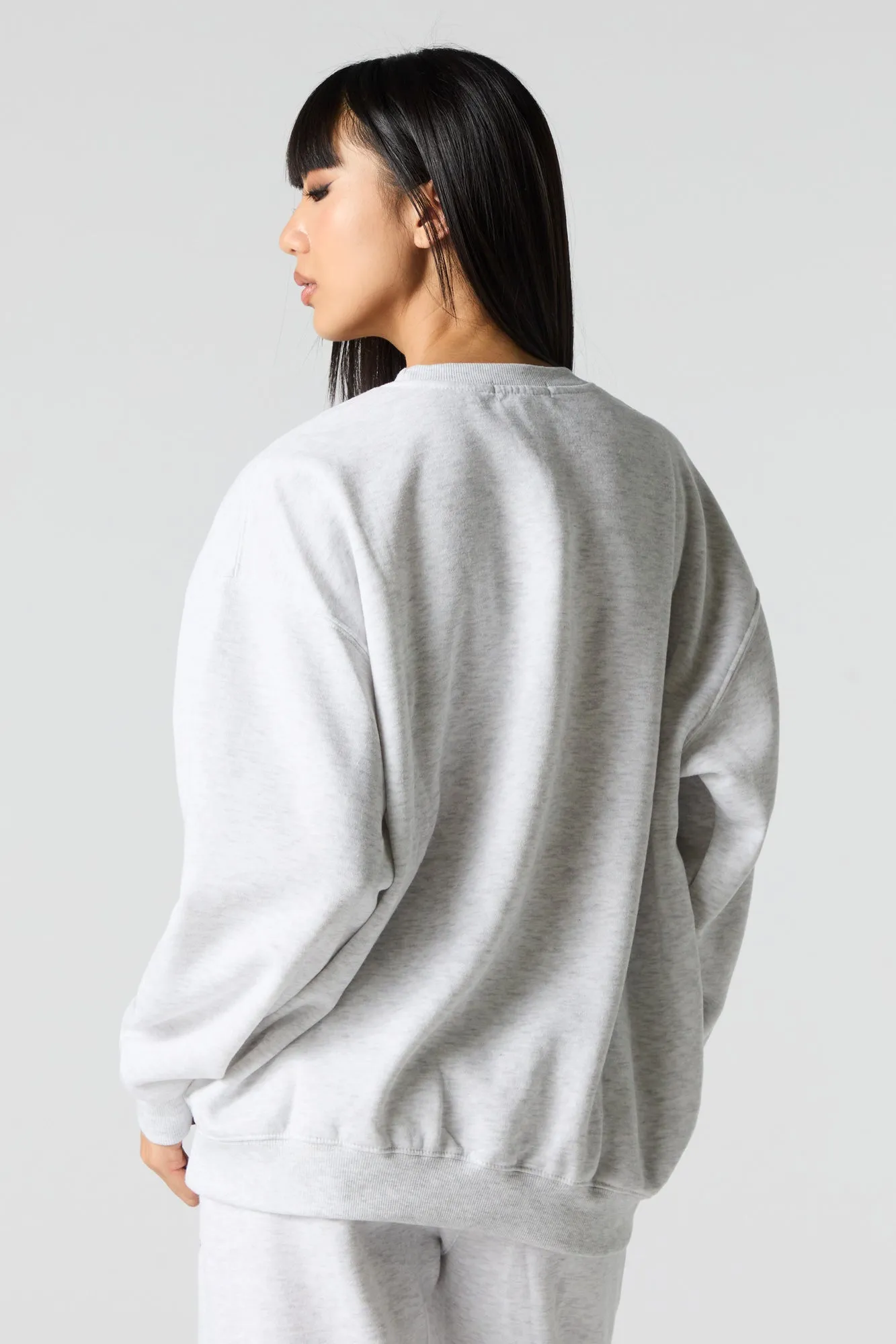 Cutesy Graphic Fleece Sweatshirt