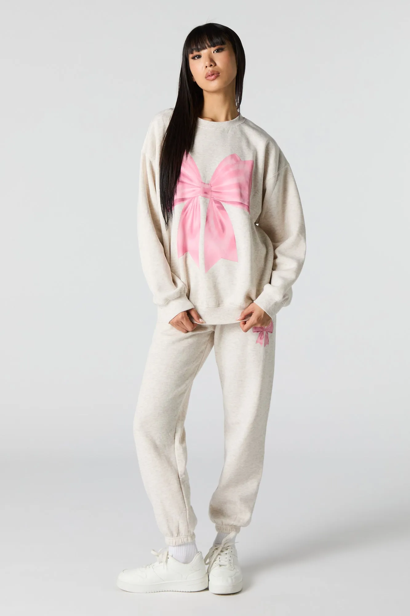 Cutesy Graphic Fleece Sweatshirt