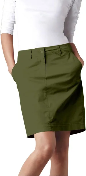 ellos Plus Size Stretch Chino Skort