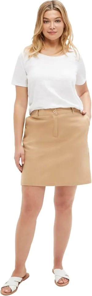 ellos Plus Size Stretch Chino Skort