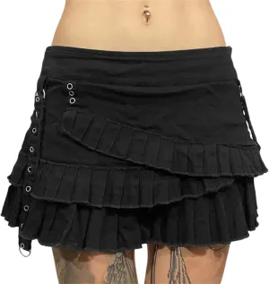 Fairy Grunge Skirt for Women Punk Y2k Goth Emo Rave Harajuku Festival