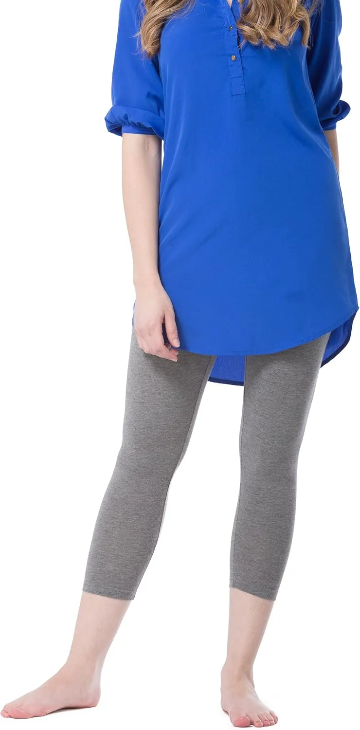 Fishers Finery Ecofabric Capri Legging; Casual Lounge Legging