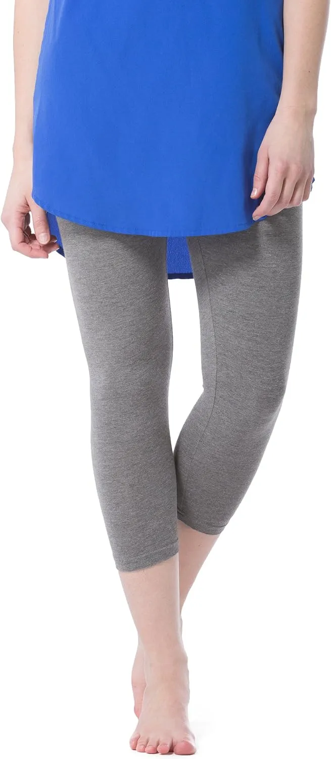 Fishers Finery Ecofabric Capri Legging; Casual Lounge Legging