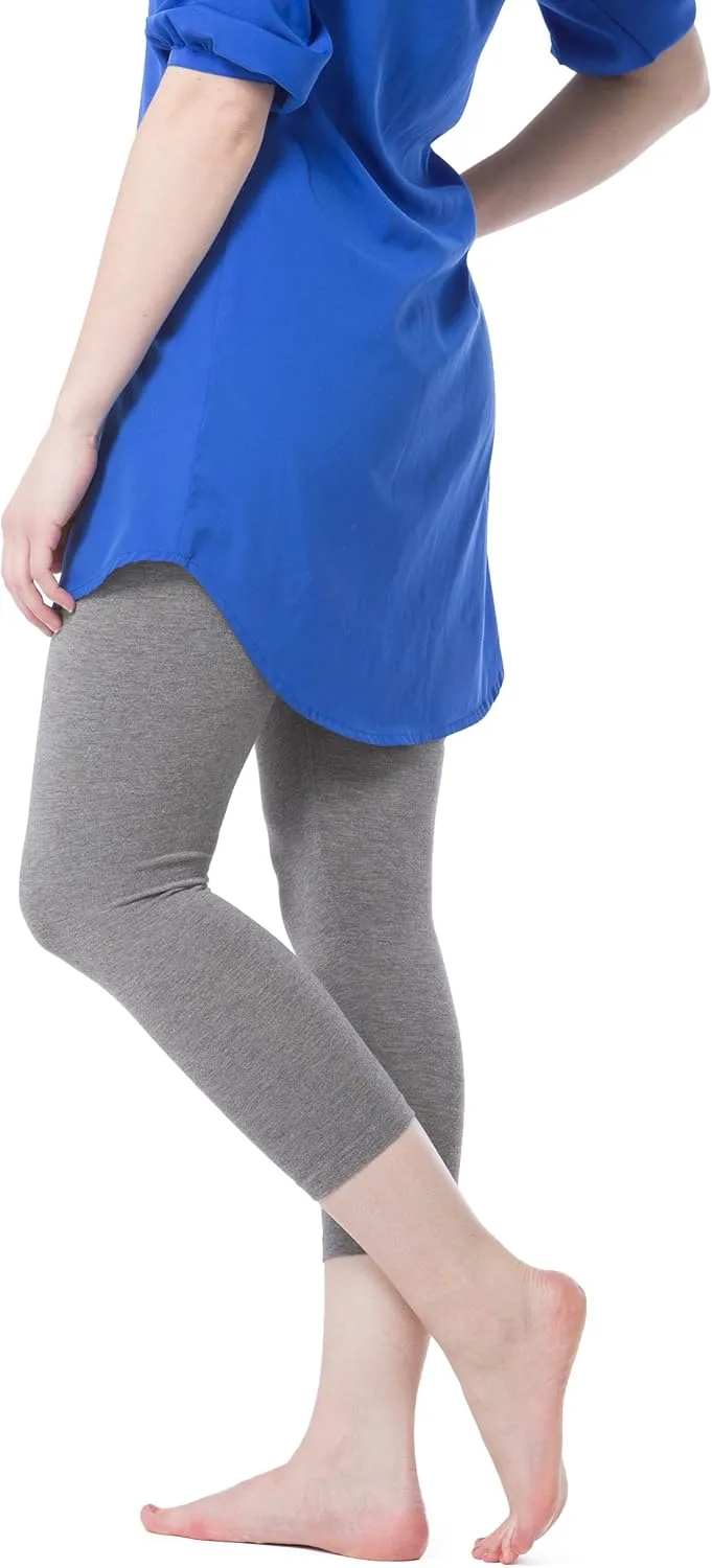 Fishers Finery Ecofabric Capri Legging; Casual Lounge Legging