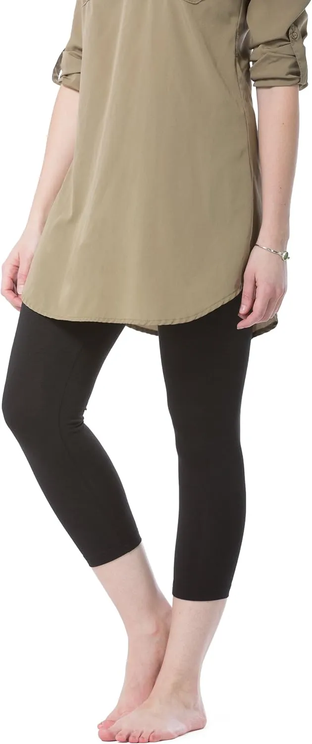 Fishers Finery Ecofabric Capri Legging; Casual Lounge Legging