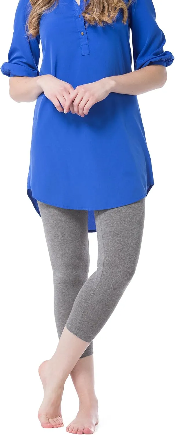 Fishers Finery Ecofabric Capri Legging; Casual Lounge Legging