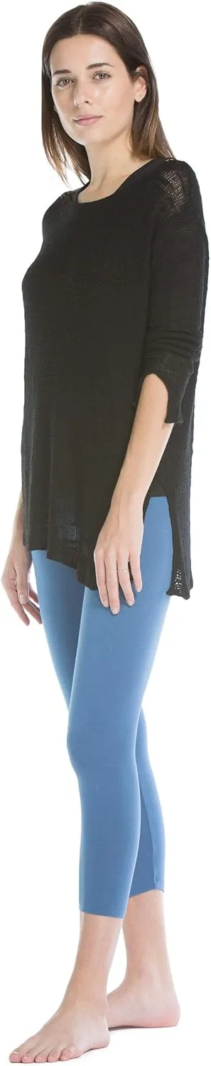 Fishers Finery Ecofabric Capri Legging; Casual Lounge Legging