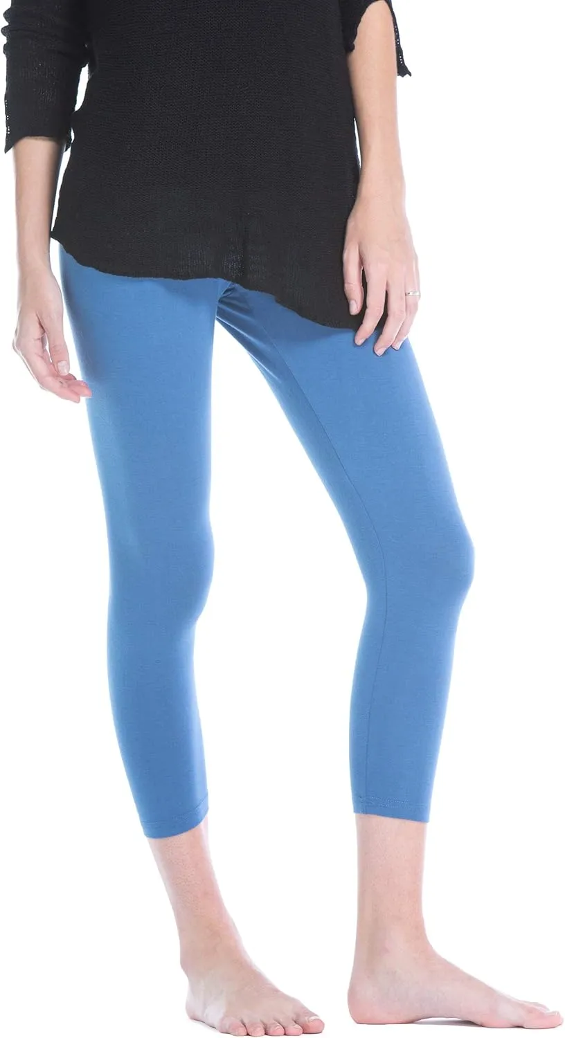 Fishers Finery Ecofabric Capri Legging; Casual Lounge Legging