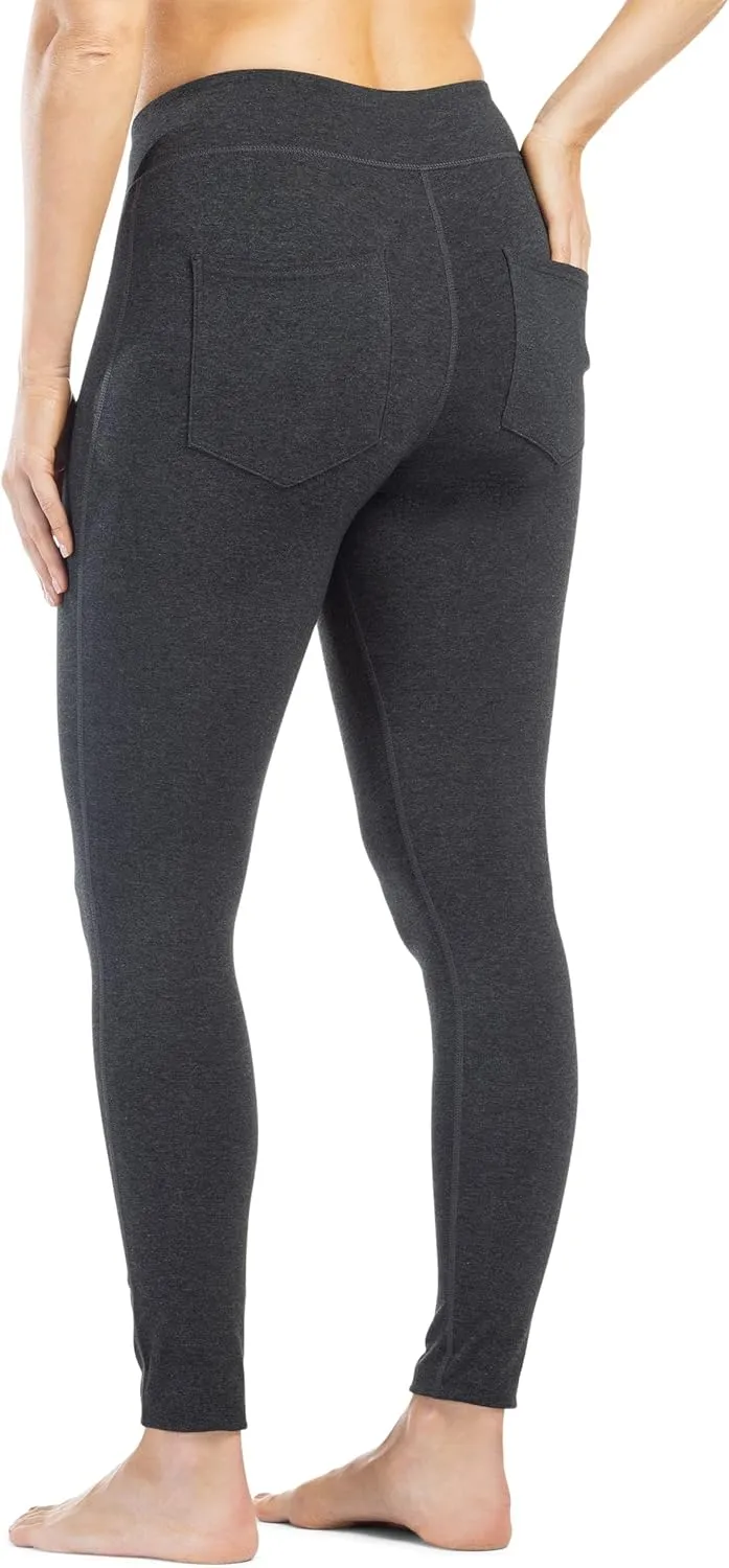 Fishers Finery Women's Ecofabric Ankle Length Legging with Back Pockets