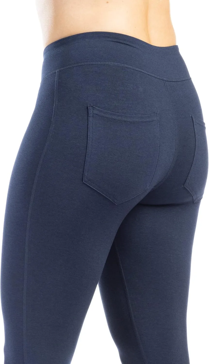 Fishers Finery Women's Ecofabric Ankle Length Legging with Back Pockets