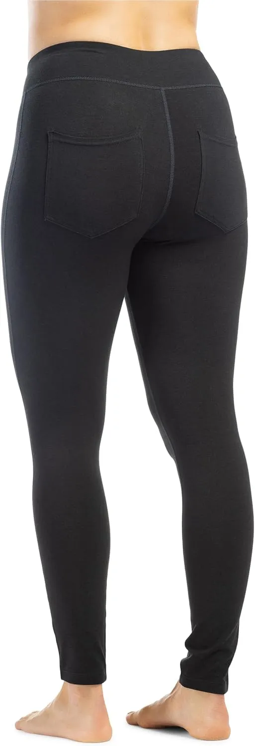 Fishers Finery Women's Ecofabric Ankle Length Legging with Back Pockets