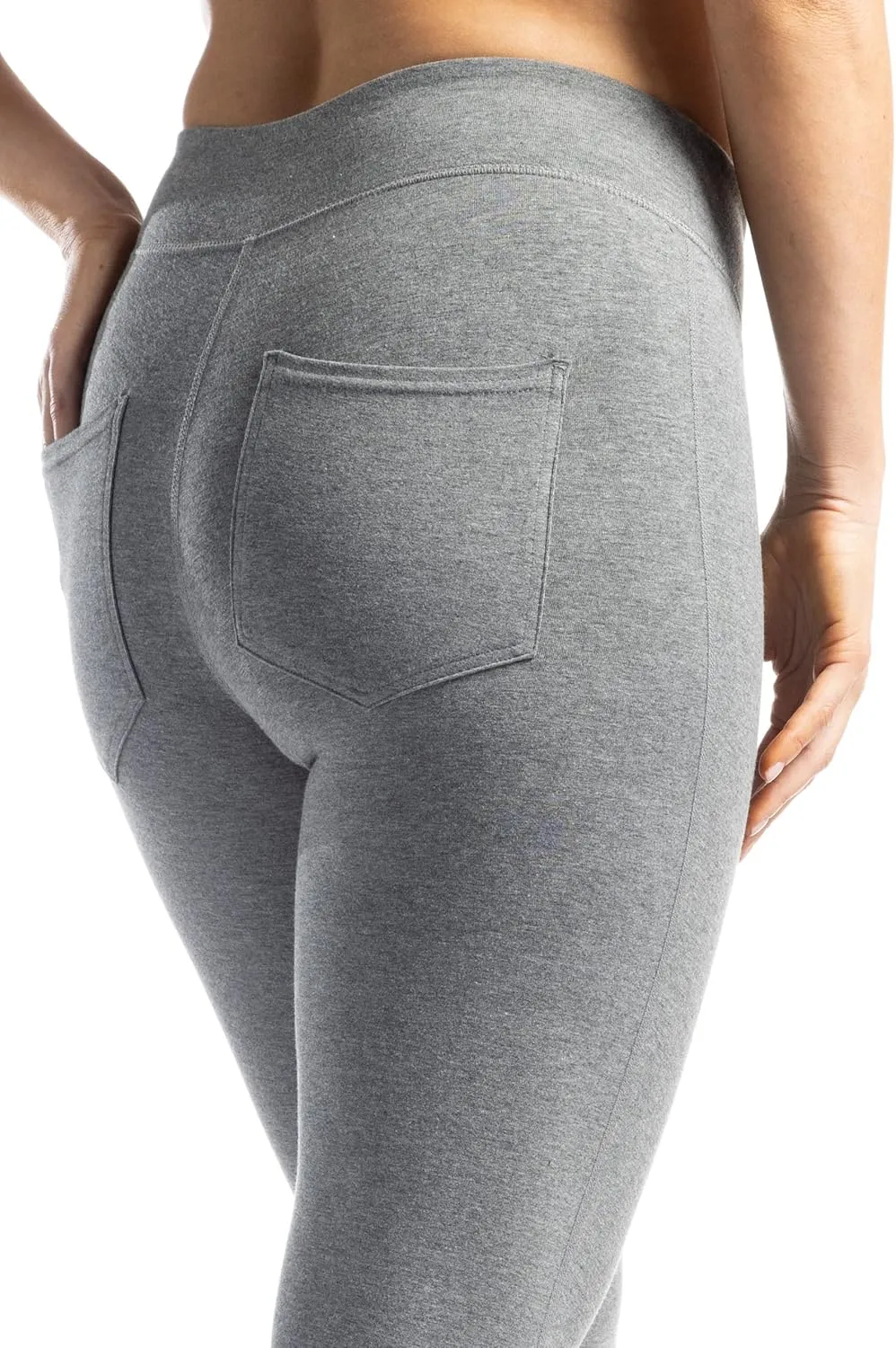 Fishers Finery Women's Ecofabric Ankle Length Legging with Back Pockets