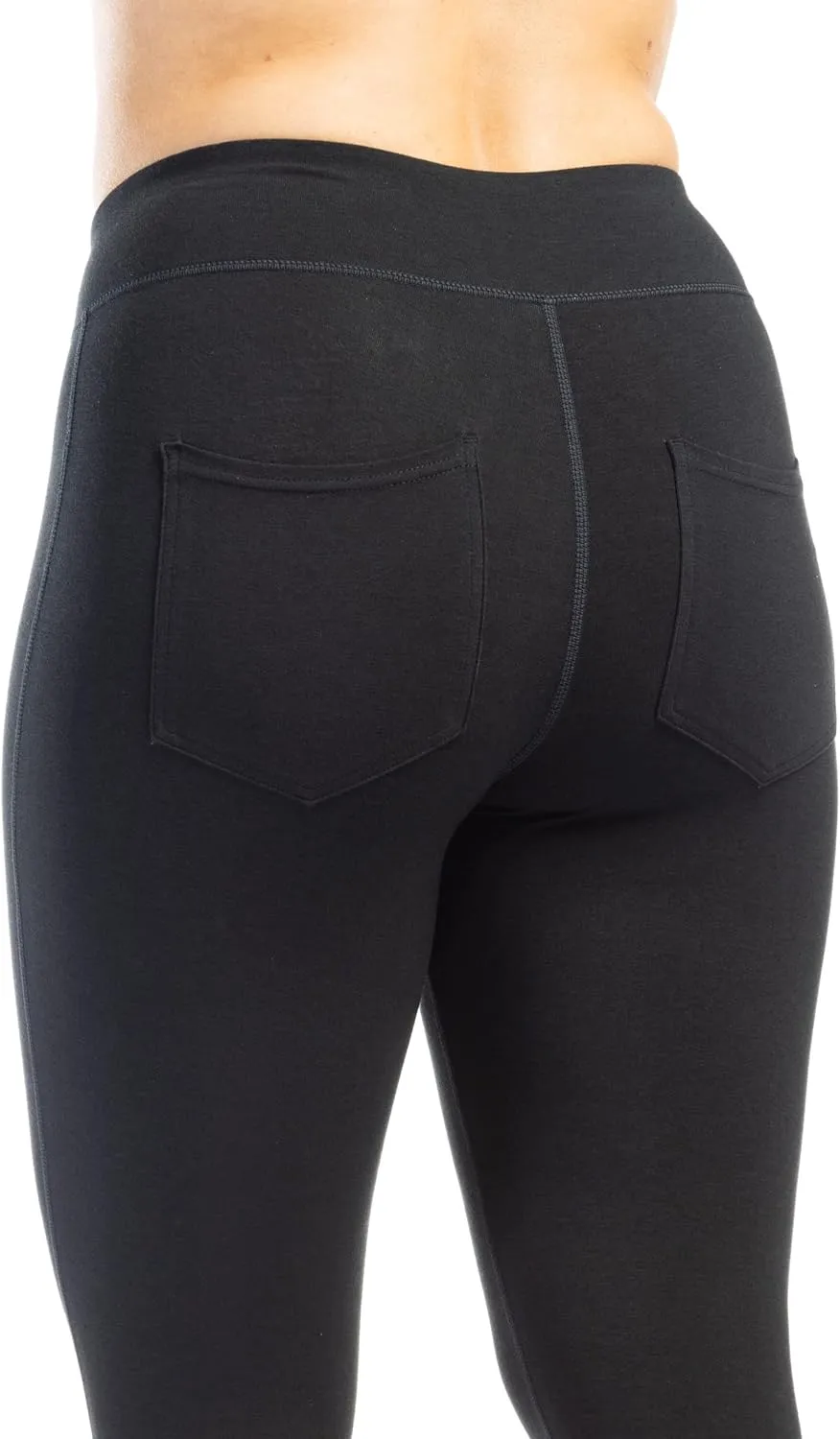 Fishers Finery Women's Ecofabric Ankle Length Legging with Back Pockets