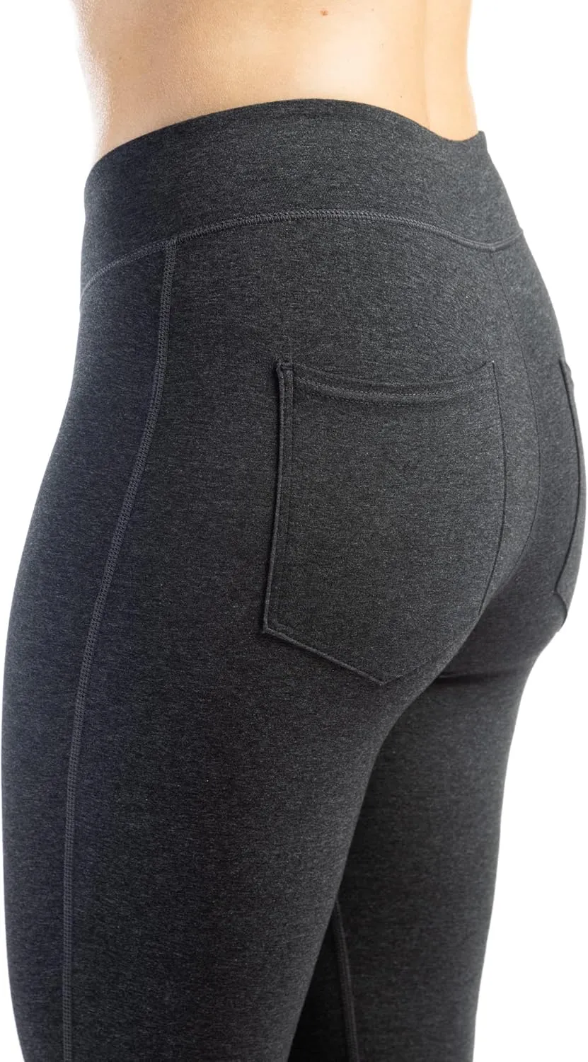 Fishers Finery Women's Ecofabric Ankle Length Legging with Back Pockets
