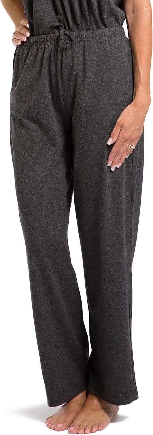 Fishers Finery Women's EcoFabric Pajama Set; Short Sleeve Top & Full Length Pant with Gift Box