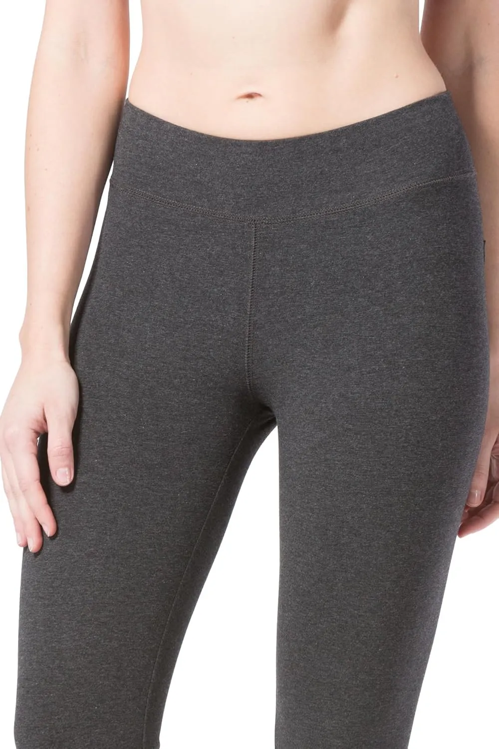Fishers Finery Women's Ecofabric Straight Leg Yoga Pant with Back Pockets