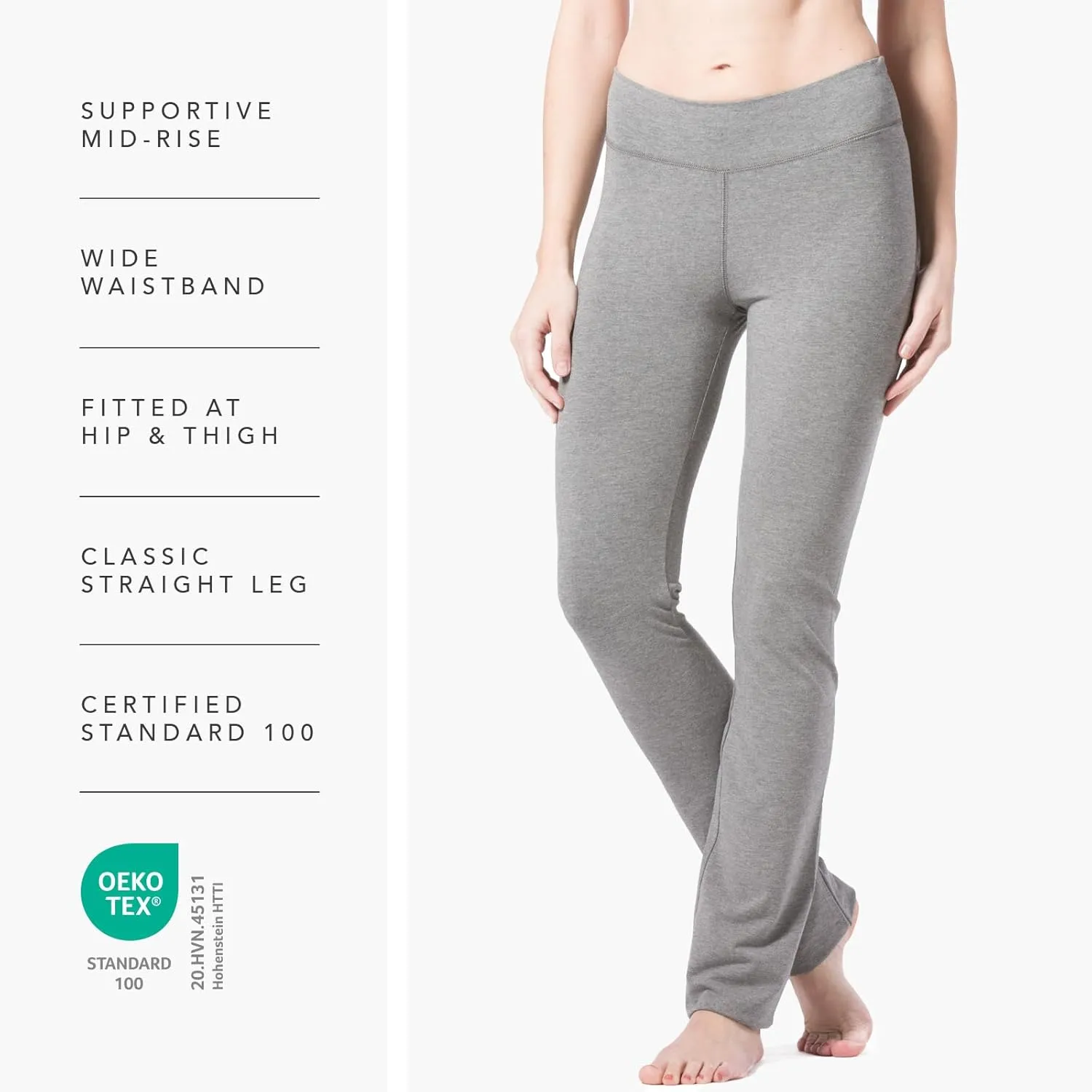 Fishers Finery Women's Ecofabric Straight Leg Yoga Pant