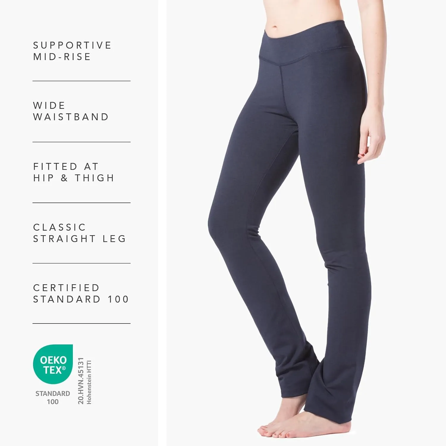 Fishers Finery Women's Ecofabric Straight Leg Yoga Pant