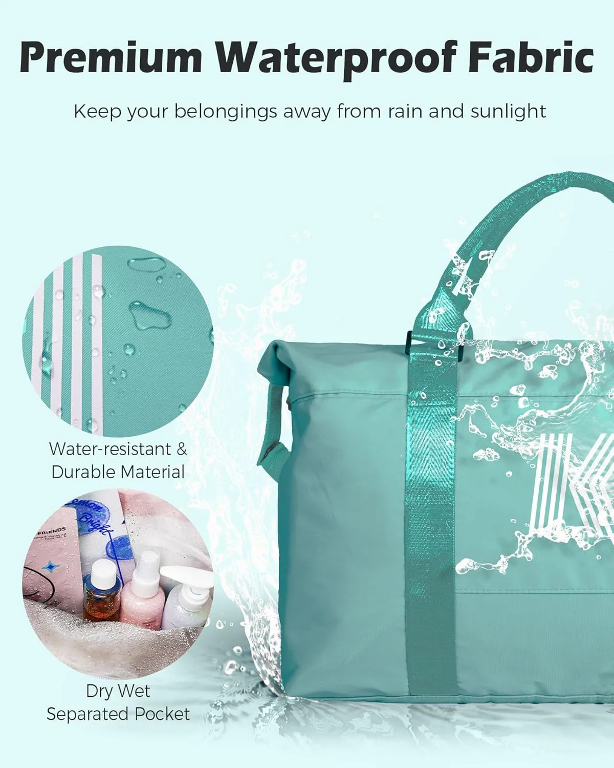 Girl Gift Ideas, Birthday Gift, Initial Travel Bag, Sports Bag, Personalized Weekender Bag, Monogram Overnight Bag Gift for Her,Kid Girl (Letter S)