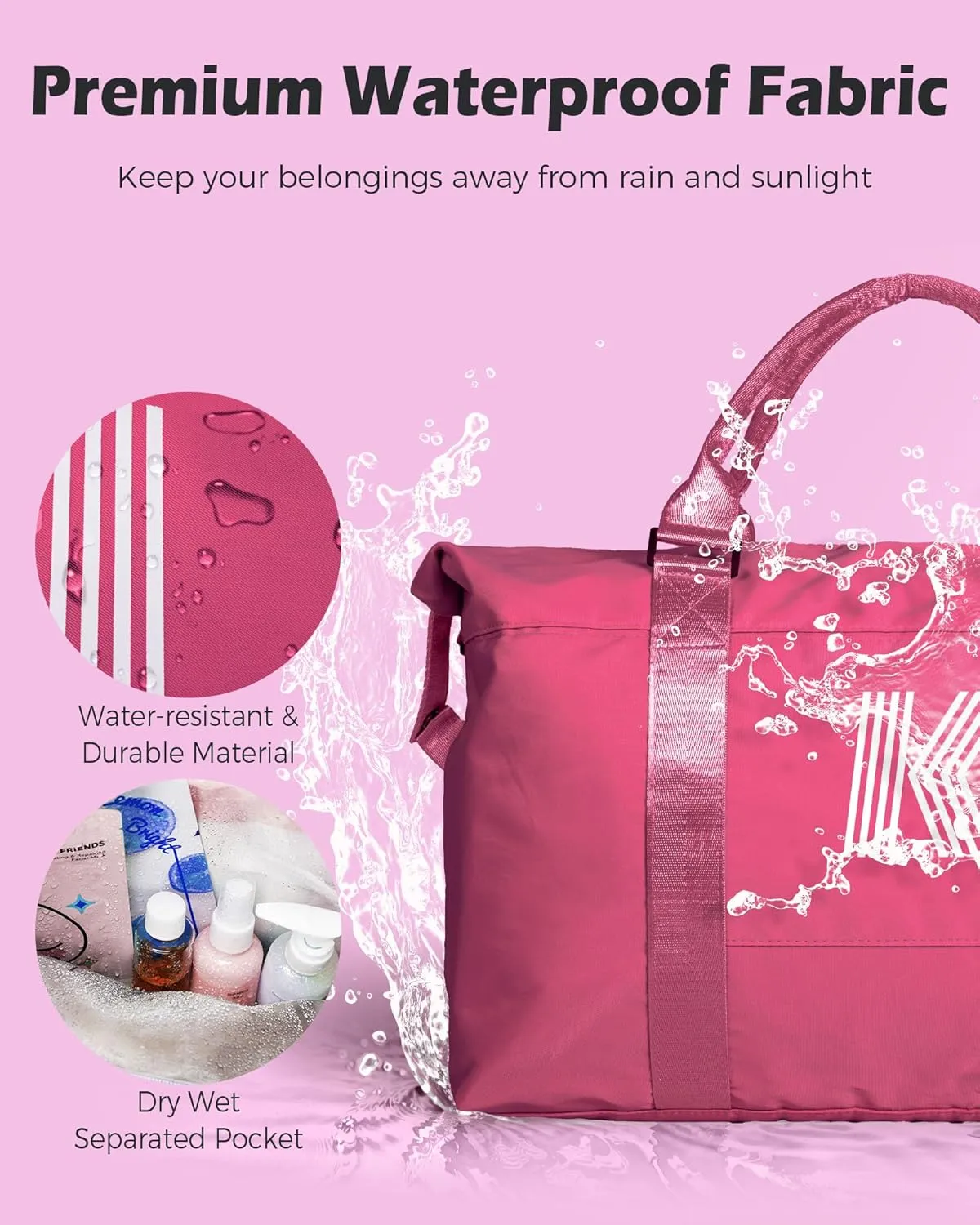 Granddaughter Gift from Grandmom, Gifts for Her, Initial Travel Duffel Bag, Personalized Weekender Bag with Shoulder Strap, Monogram Overnight Bag, Gift for Friend Sister Gifts (Letter R)