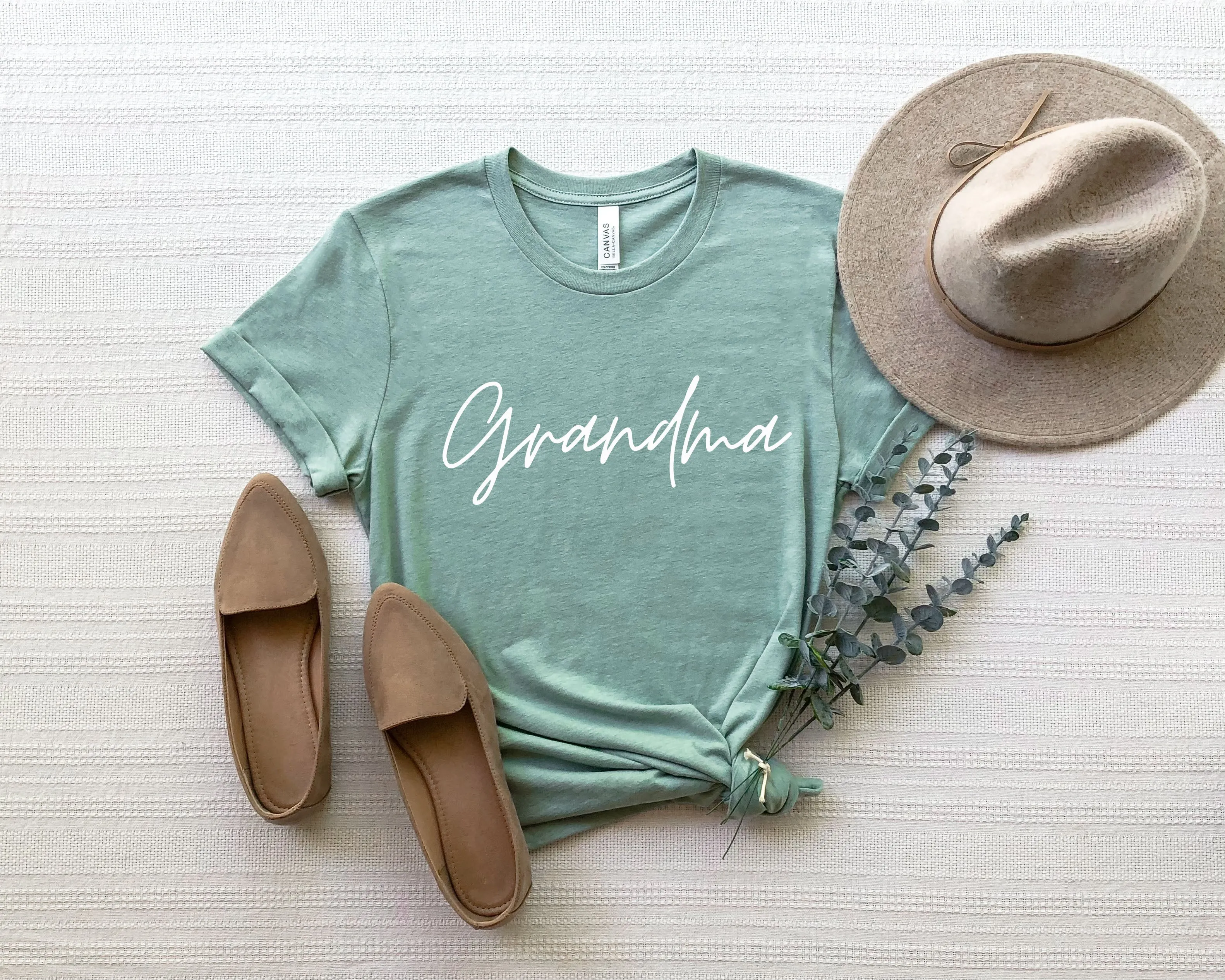 Grandma Mother's Day Gift T Shirt (Cursive)