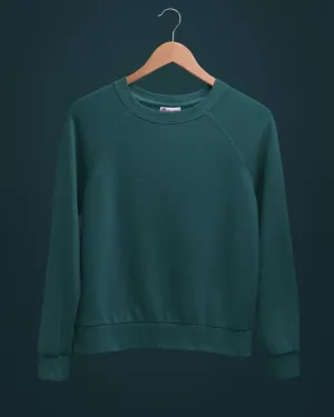 HW Crew Sweatshirt: Deep Teal Blue
