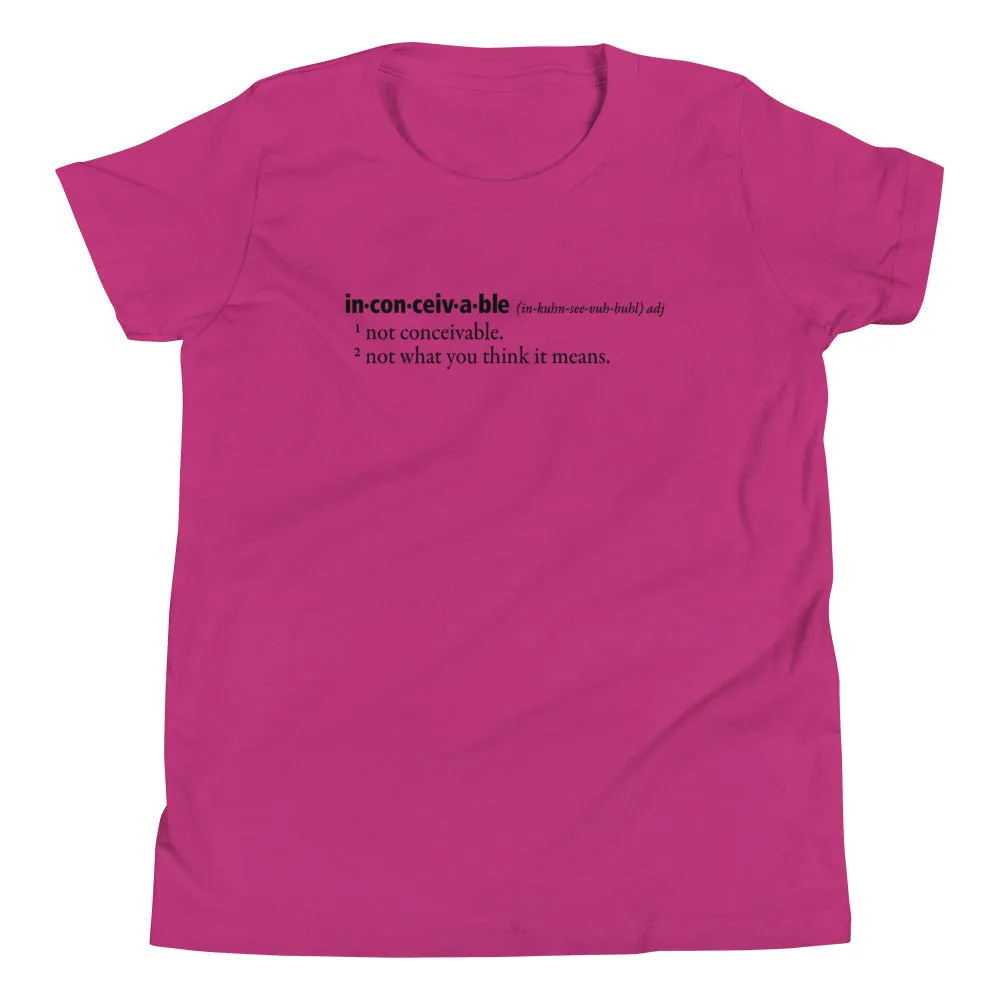 Inconceivable Definition Kid's Youth Tee