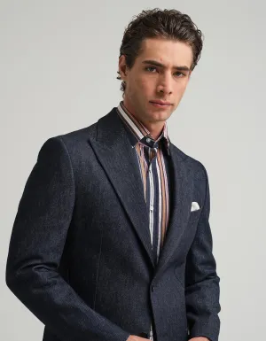 Indigo Denim & Paisley Jacket GOLD
